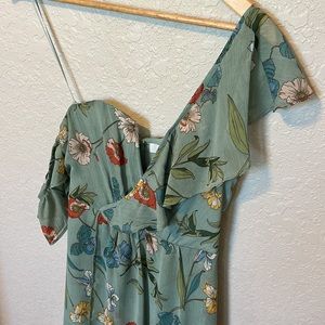 ASTR the label one shoulder floral dress